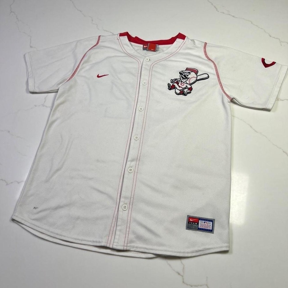Nike Baseball Jersey Women White Cincinnati Reds Jay Bruce 32 Large